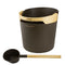 Harvia Helmi Sauna Bucket & Ladle Set | Modern Curved Design