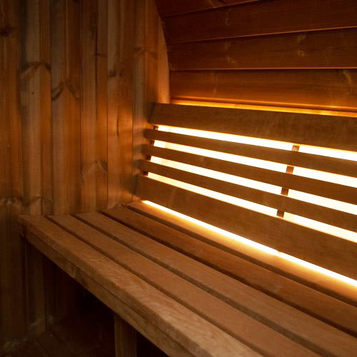 SaunaLife Model E6 ERGO-Series Backyard Sauna Barrel 59"x81", 3-person