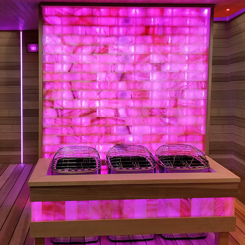 PROSAUNAS Himalayan Salt Wall Customizable Himalayan Salt Sauna Wall Kit