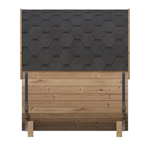 SaunaLife Model E6 ERGO-Series Backyard Sauna Barrel 59"x81", 3-person