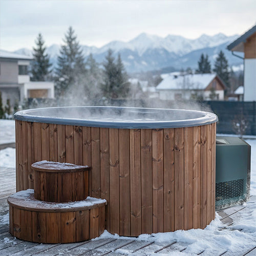 SaunaLife S2N Tub with AP-1 Chiller detail