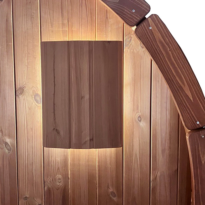 SaunaLife Model E6 ERGO-Series Backyard Sauna Barrel 59"x81", 3-person