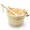 ProSaunas 4L Sauna Bucket & Ladle Set | Wood with Plastic Liner