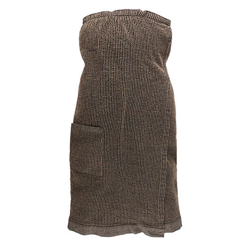 Rento Kenno Sauna Sarong, Cotton/Polyester, 58" x 34", Brown