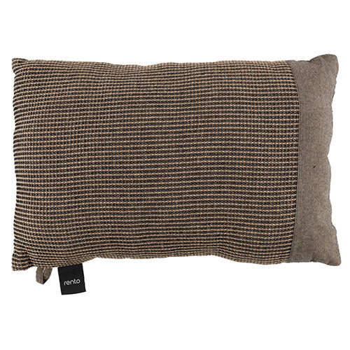 Rento Kenno XL Sauna Pillow, 20" x 13" x 5", Recycled Cotton/Recycled Polyester, Brown