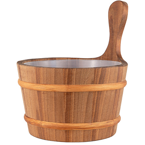 ProSaunas Wood Sauna Bucket 4L - Oil Rubbed Thermo-Aspen