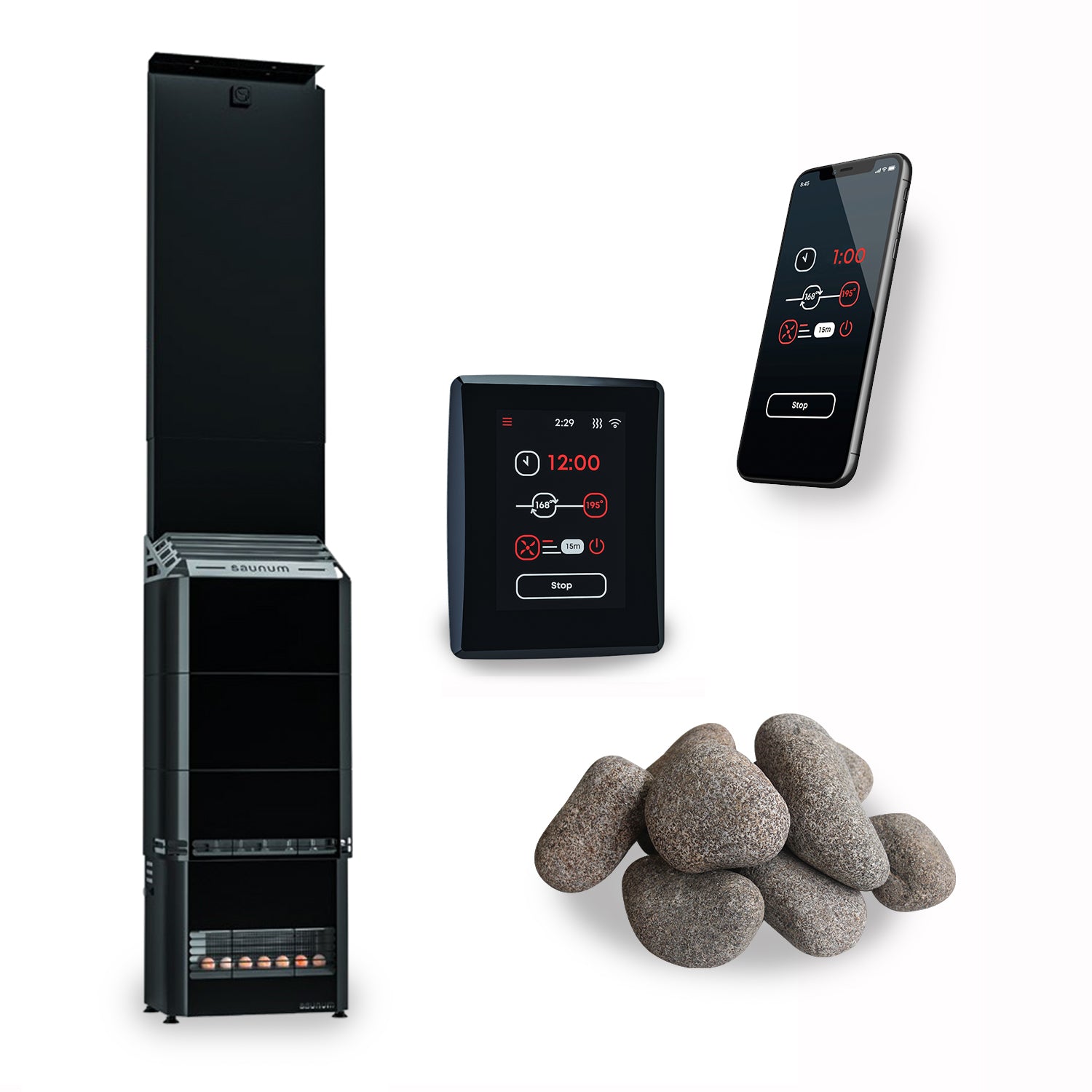 Saunum Air 7 Sauna Heater Package