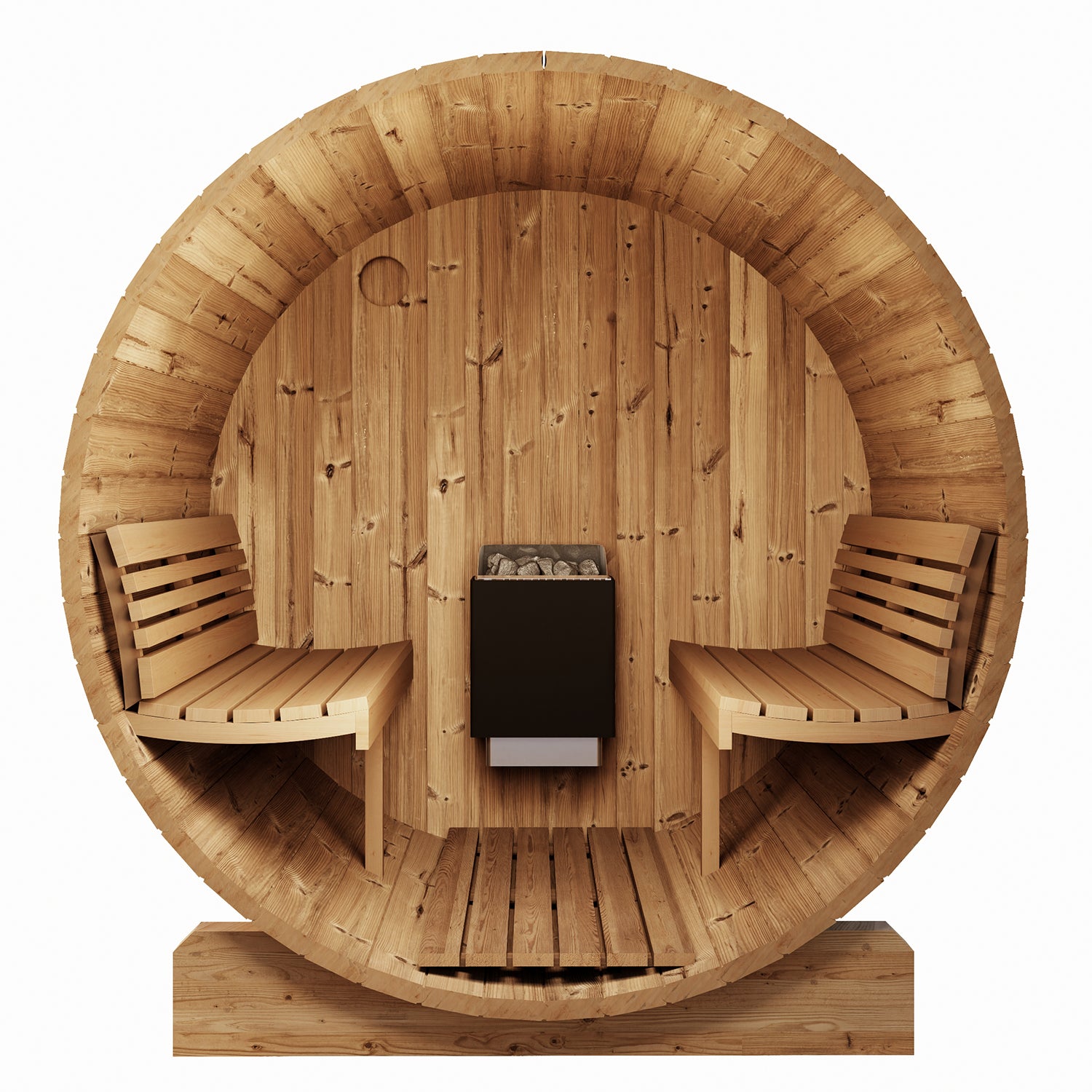 SaunaLife Model E6 ERGO-Series Backyard Sauna Barrel 59"x81", 3-person
