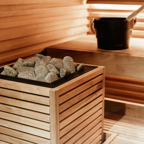 HUUM CORE Thermo-Aspen Electric Sauna Heater installed