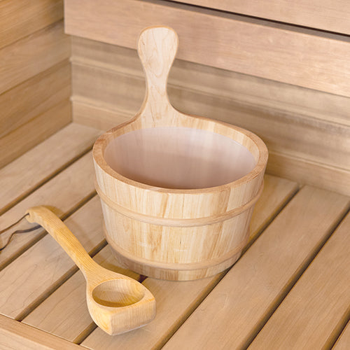 ProSaunas Wood Sauna Bucket 4L - Detail