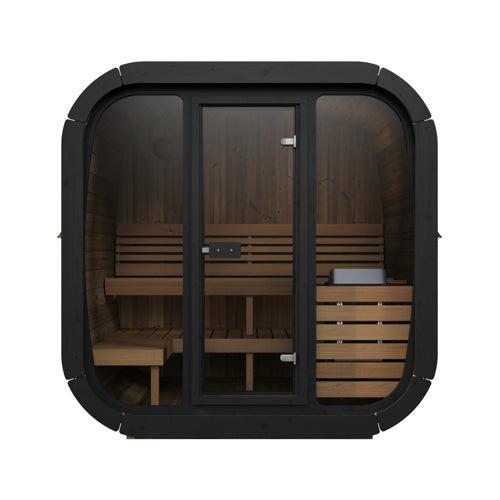 SaunaLife Model CL5G Cube-Series Outdoor Home Sauna Kit, Up to 4 Persons