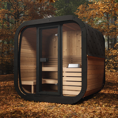 SaunaLife Model CL5G Cube-Series Outdoor Home Sauna Kit, Up to 4 Persons