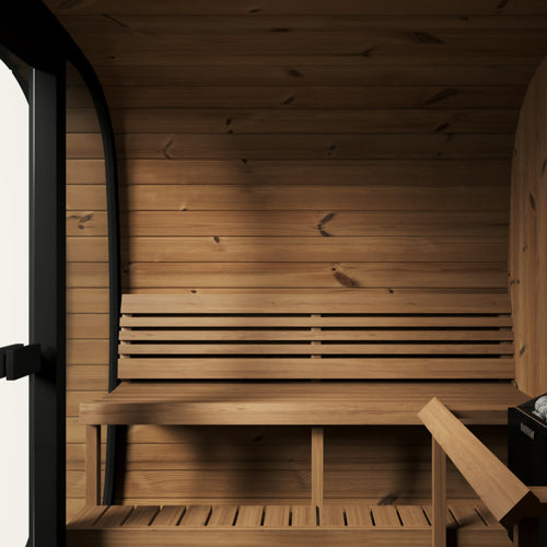 SaunaLife Model CL7G Cube-Series Outdoor Home Sauna Kit, Up to 6 Persons