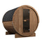 SaunaLife Model E8 | Large Outdoor Barrel Sauna