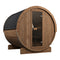 SaunaLife Model E8W | Large Barrel Sauna with Window