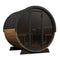 SaunaLife Model EE8G | Elegance Barrel Sauna Full Glass Front