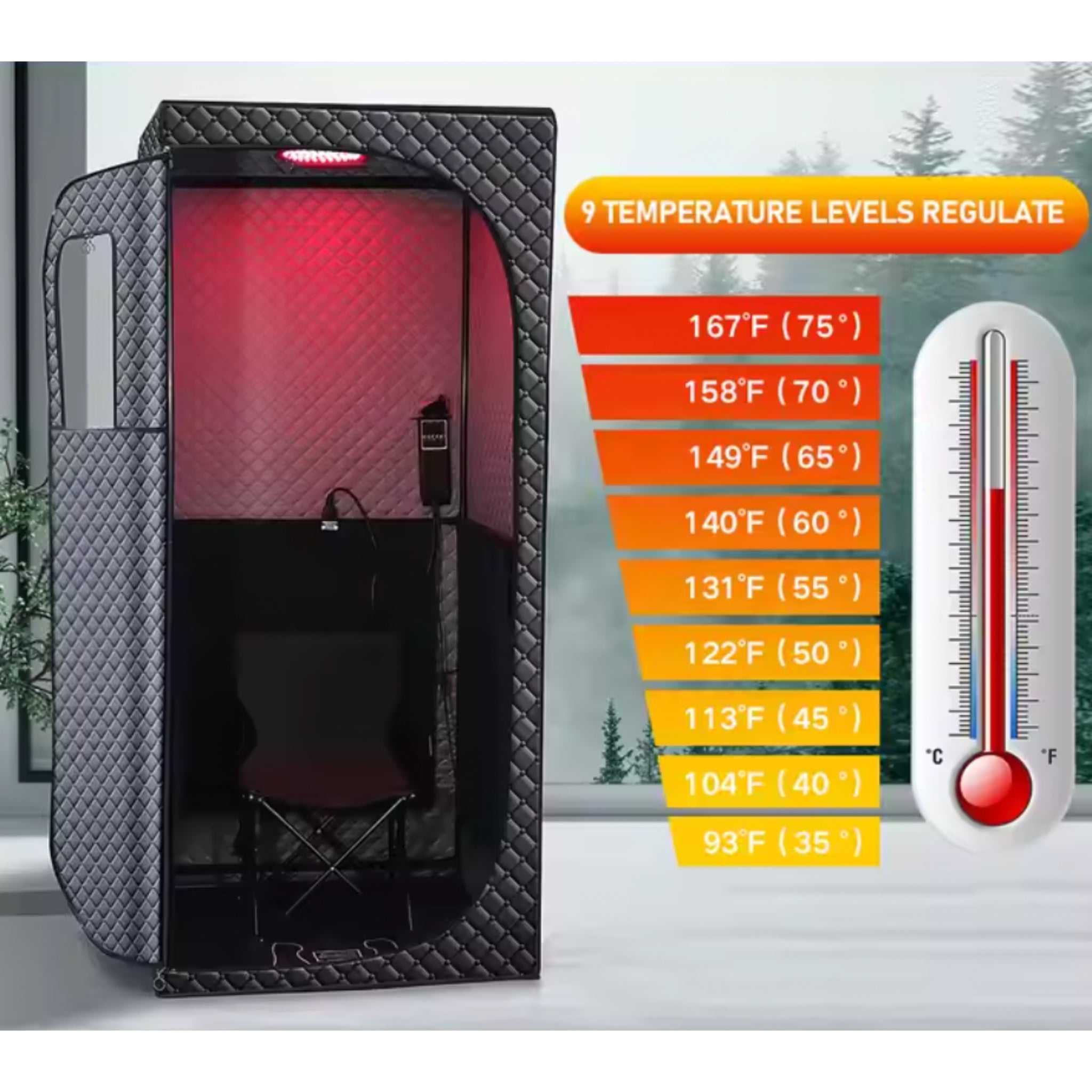 InfraTherm Premium Portable Infrared Sauna