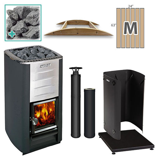 Harvia M3 BK MD FLK Package
