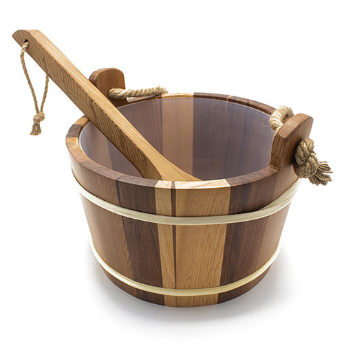 ProSaunas 4L Bucket and Ladle Set - Cedar